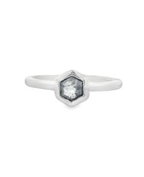 Bezel Hexagon S+P Ring