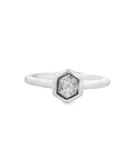 Bezel Hexagon S+P Ring