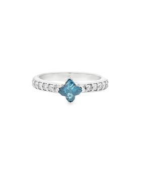 Clover Blue S+P Ring #4
