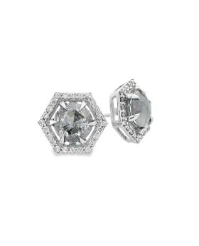Round Hex S+P Earrings