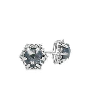 Round Hex S+P Earrings #2