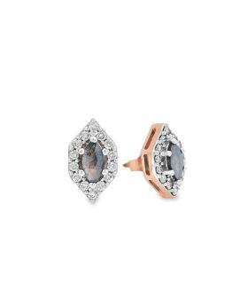E. Hex Halo S+P Earring Rose