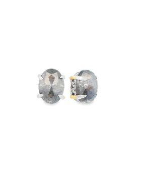 H.H Oval S+P Earring Yellow