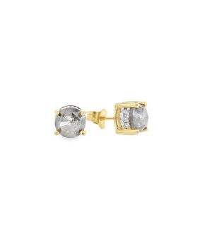 H.H Round S+P Earring Yellow