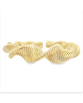 Thick Single Twist Bangle