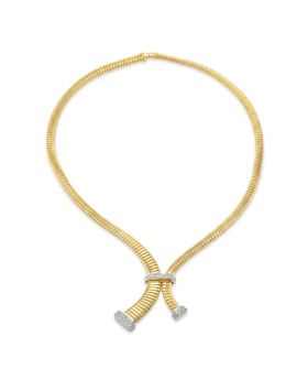 Tapered Necklace with Three Stations