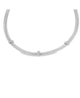 Thin Three Station Necklace